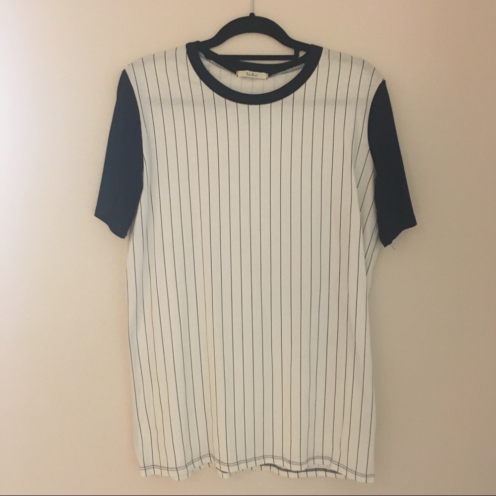Tres Bien Striped Baseball ringer tee/Tshirt dress